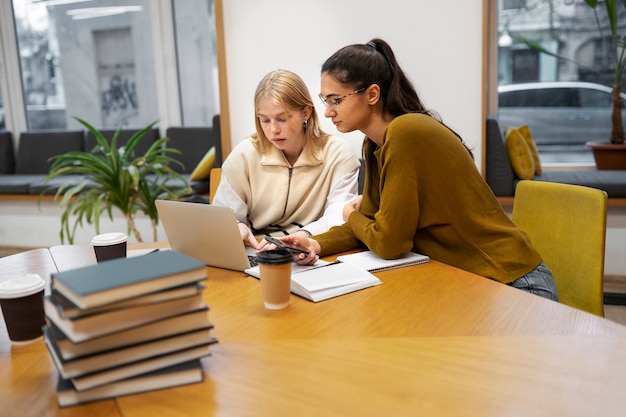 Students working in study group