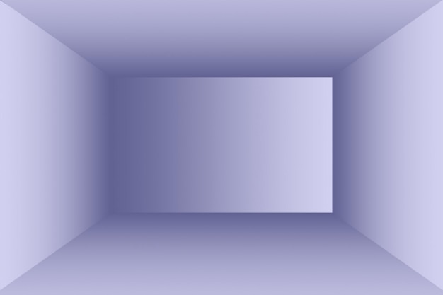 Бесплатное фото Концепция фона студии - абстрактный пустой светлый градиент фиолетовый фон комнаты студии для продукта. обычный фон студии.