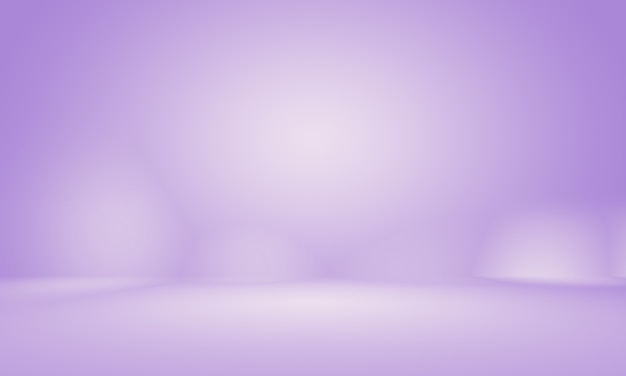 スタジオ背景コンセプト-製品の抽象的な空の光のグラデーション紫のスタジオルームの背景。 無料写真