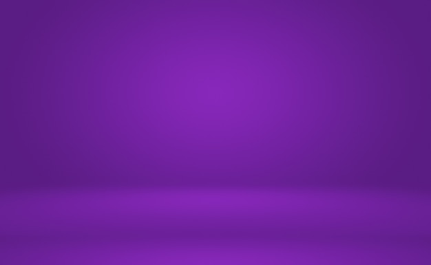 Free photo studio background concept - abstract empty light gradient purple studio room background for product. plain studio background.