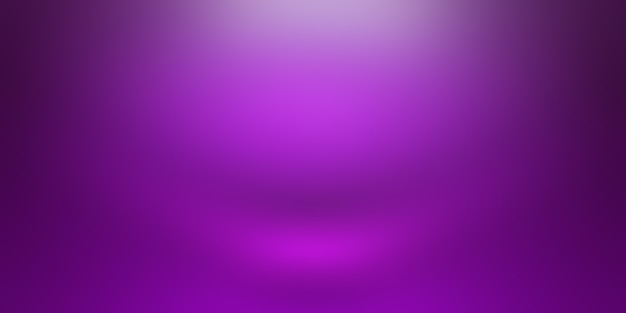 Концепция фона студии - абстрактный пустой светлый градиент фиолетовый фон комнаты студии для продукта. Обычный фон студии.