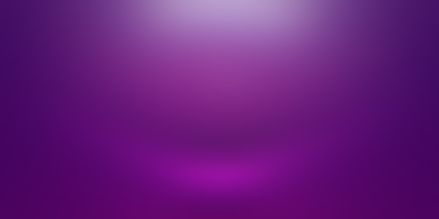 自由摄影工作室背景概念——抽象空光梯度紫色工作室房间背景的产品。平原工作室背景。