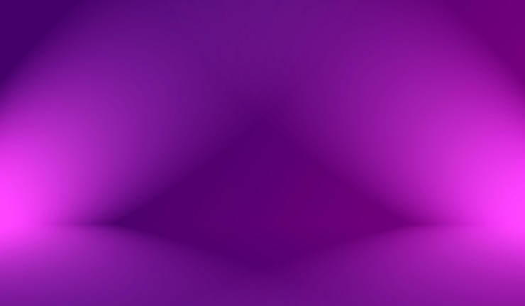 Free Photo studio background concept - abstract empty light gradient purple studio room background for product.