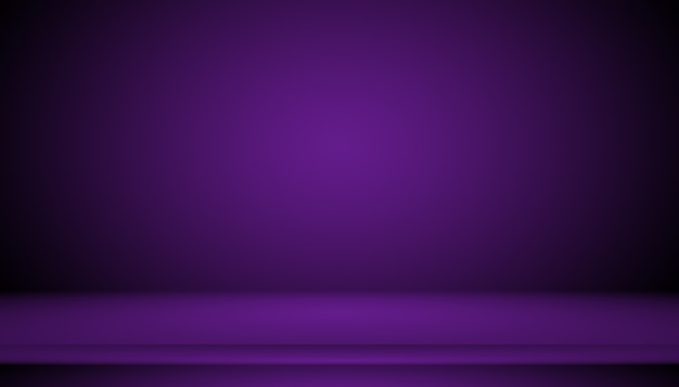 Free photo studio background concept - dark gradient purple studio room background for product.