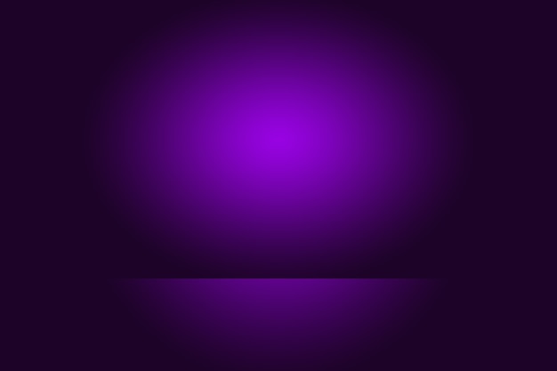 Studio Background Concept - Dark Gradient purple studio room background for product.