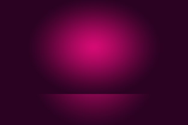 Studio Background Concept - Dark Gradient purple studio room background for product.