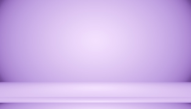 Studio Background Concept - Dark Gradient purple studio room background for product.