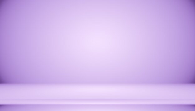 Studio Background Concept - Dark Gradient purple studio room background for product.