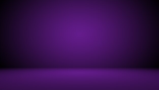 Studio background concept  dark gradient purple studio room background for product