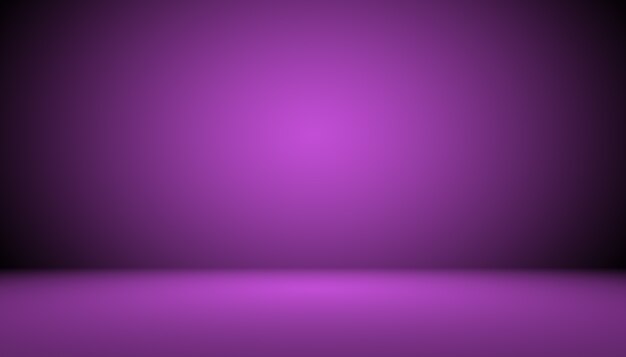 Studio background concept  dark gradient purple studio room background for product