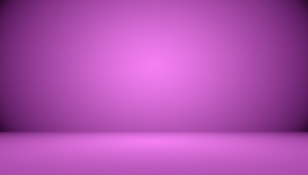 Studio Background Concept - Dark Gradient purple studio room background for product.