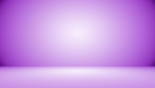 Studio Background Concept - Dark Gradient purple studio room background for product.