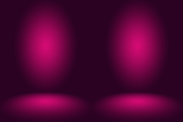 Free photo studio background concept  dark gradient purple studio room background for product