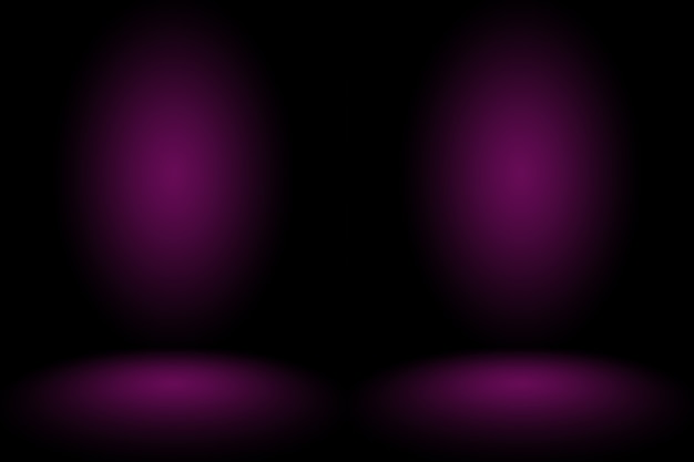 Studio background concept - dark gradient purple studio room background for product.