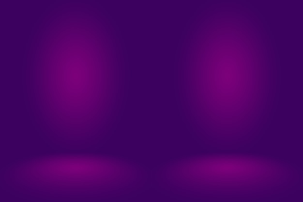 Studio background concept - dark gradient purple studio room background for product.