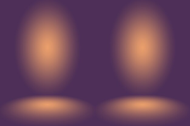 Free photo studio background concept - dark gradient purple studio room background for product.