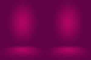 Free photo studio background concept - dark gradient purple studio room background for product.