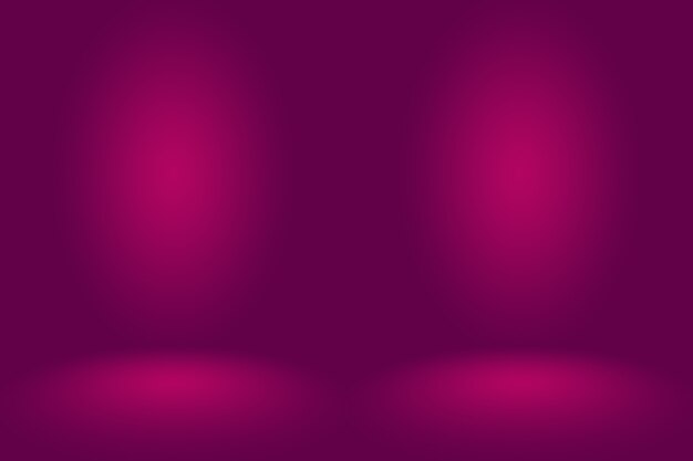 Studio Background Concept - Dark Gradient purple studio room background for product.