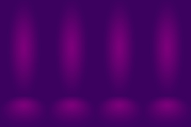 Studio background concept  dark gradient purple studio room background for product