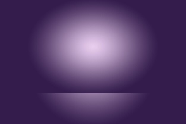 Studio background concept  dark gradient purple studio room background for product