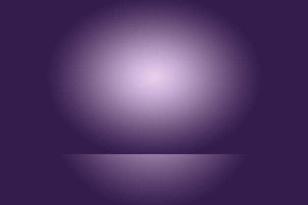 Studio background concept  dark gradient purple studio room background for product
