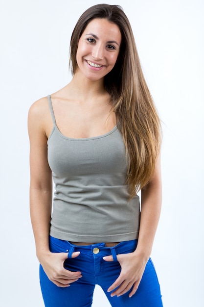 Free photo studio portrait of beautiful young woman posing