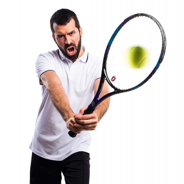 studio standing slim athletic racket