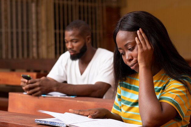 Study group of african people