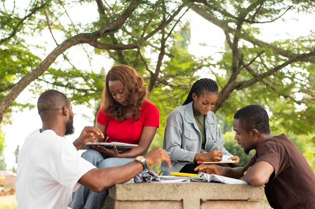 Study group of african people