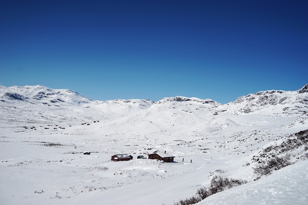 Foto gratuita splendido paesaggio della norvegia