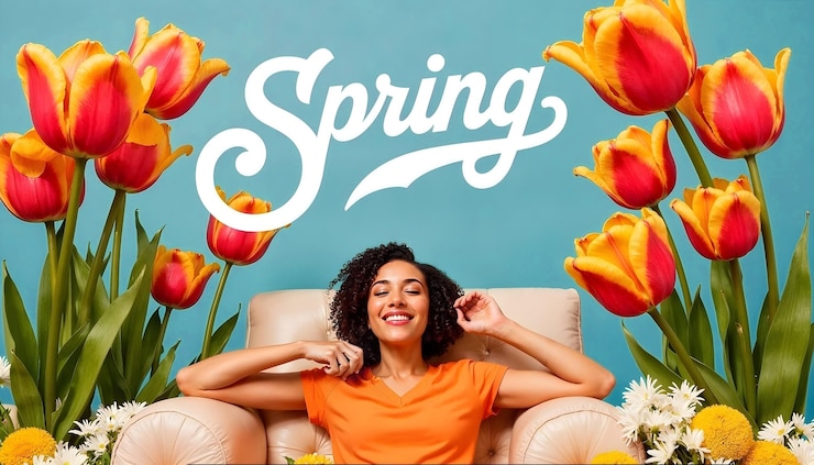 Free Photo stunning spring collage