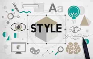 Foto gratuita stile design alla moda concetto creativo