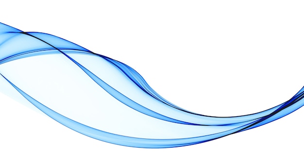 Free photo stylish blue flowing wave background