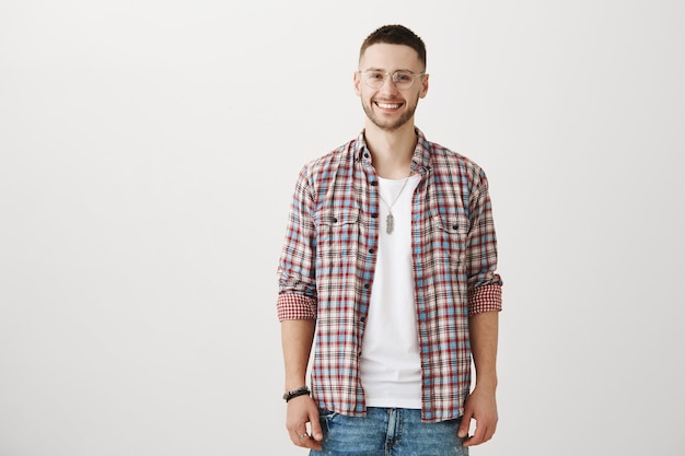 stylish young guy posing