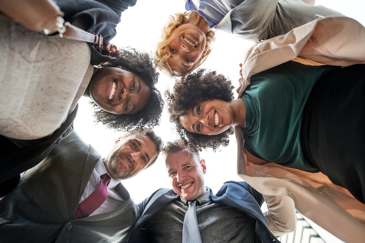 Free Photo successful and happy business team
