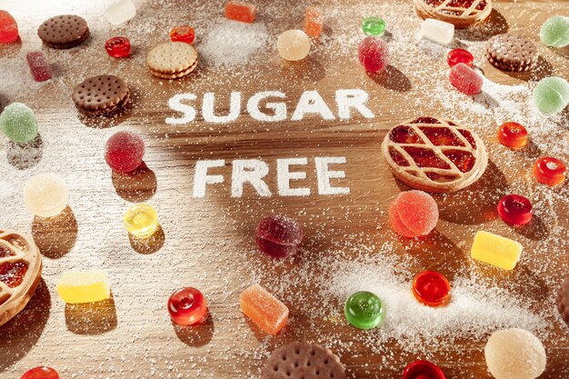 Sugar free cakes. Diet food.