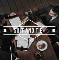 Free photo suit and tie formalwear tailormade business