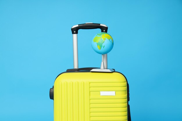 suitcase luggage baggage for summer travel and vacation