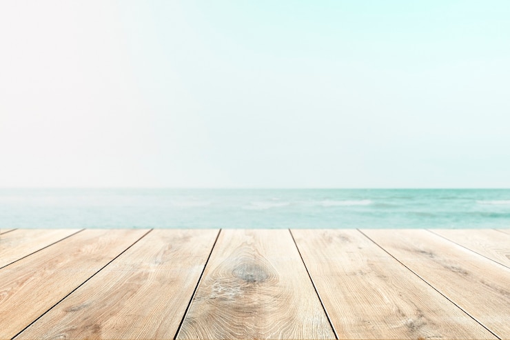 Free Photo summer beach shot from ground view