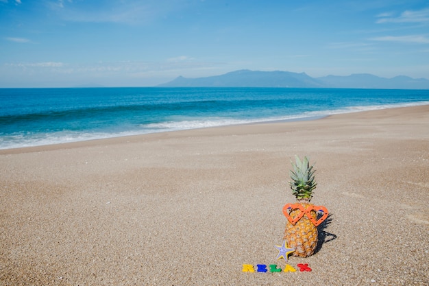 ビーチの夏のコンポジション