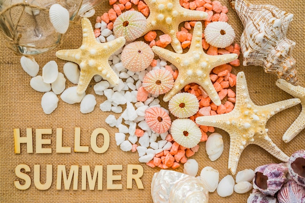 Summer composition with great decoration