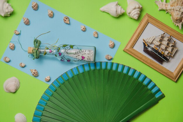 Summer concept with spanish fan
