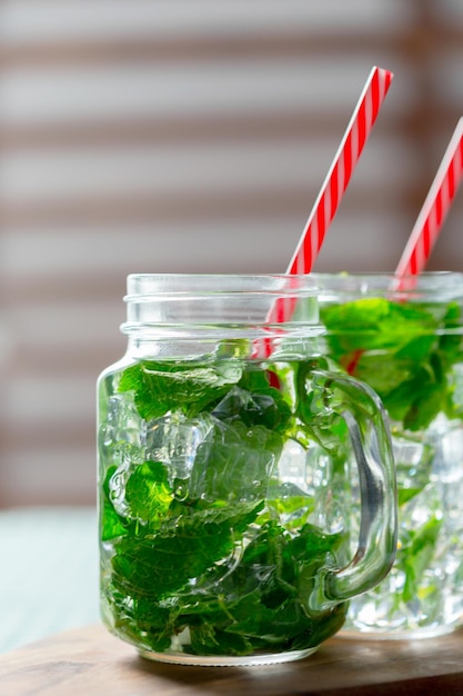 Summer mojito cocktail