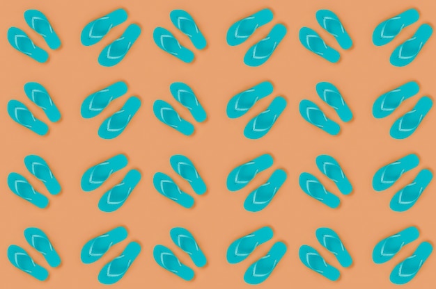 Summer pattern with flip flops