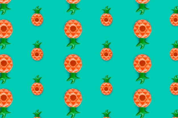 Summer pattern with pineapples