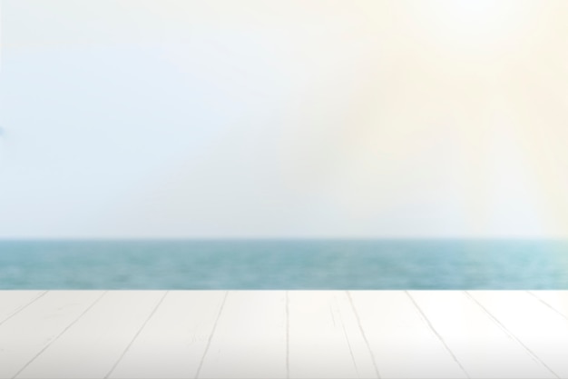 Free photo summer product backdrop, blue sea background