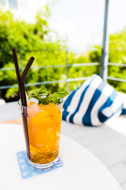 Free photo summer refreshing mock tail