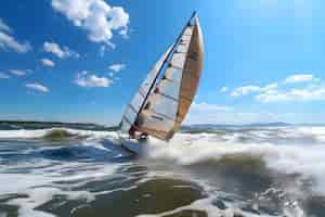 Free photo summer sailboat wallpaper