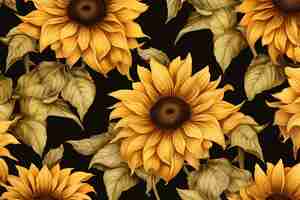 Free photo a sunflower background