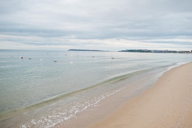 Sunny Beach on Black Sea in Bulgaria Summer vacation travel holiday